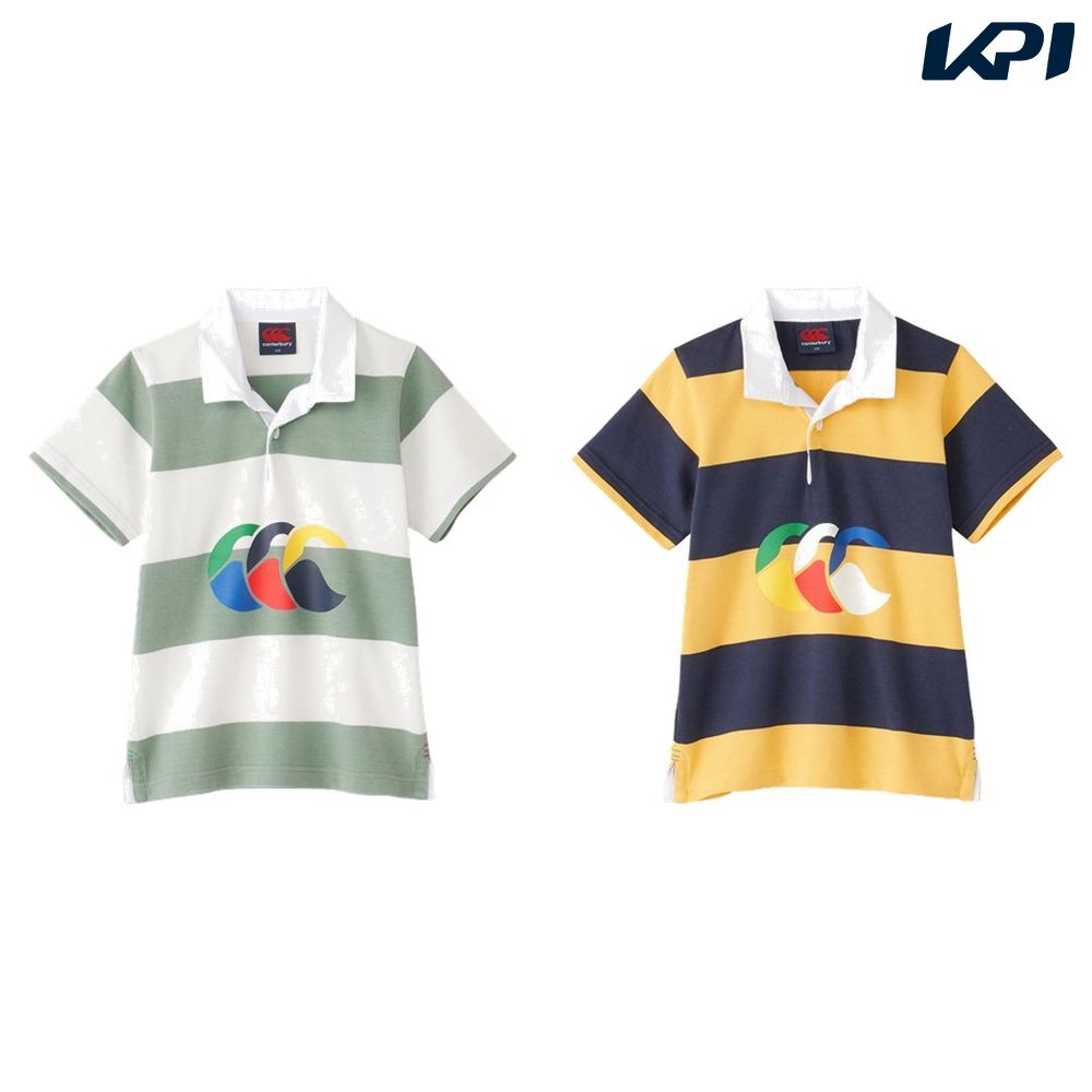 【全品10％OFFクーポン▼】カンタベリー CANTERBURY ラグビーウェア ジュニア KIDS S/S RUGBY JERSEY RAJ34372 2024SS