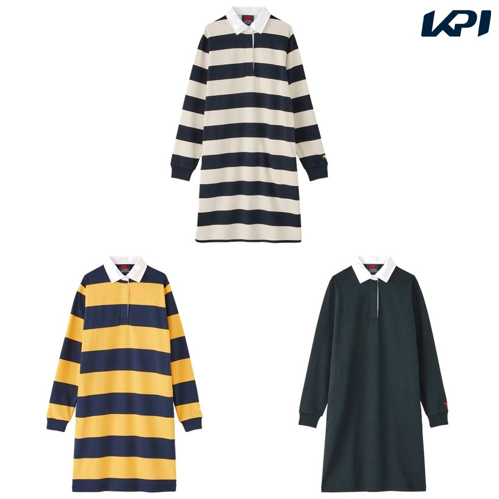 10OFFݥ󢧡ۥ󥿥٥꡼ CANTERBURY 饰ӡ ǥ W'S L/S RUGBY JERSEY ONEPIECE WA44371 2024SS