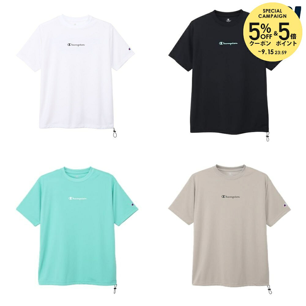 ホワイト(010) ブラック(090) Lグレイッシュグリーン(580) ベージュ(780) メーカー希望小売価格はメーカーカタログに基づいて掲載しています。 商品説明 ：●素材：Drysaver Jersey Polyester 100%　FEATURES Rubber Print Button Adjusters：サイズ：M - L - XL チャンピオン Champion マルチSP ウェア マルチSPウェア SHORT SLEEVE T-SHIRT 2026SS 2026新製品