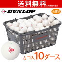 【全品10％OFFクーポン対象▼2/5】DUNLOP SOFTTENNIS BALL（ダンロップ ソフトテニスボール）公認球 バスケット入 10ダース（120球） 軟式テニスボール 2月上旬入荷予定※予約