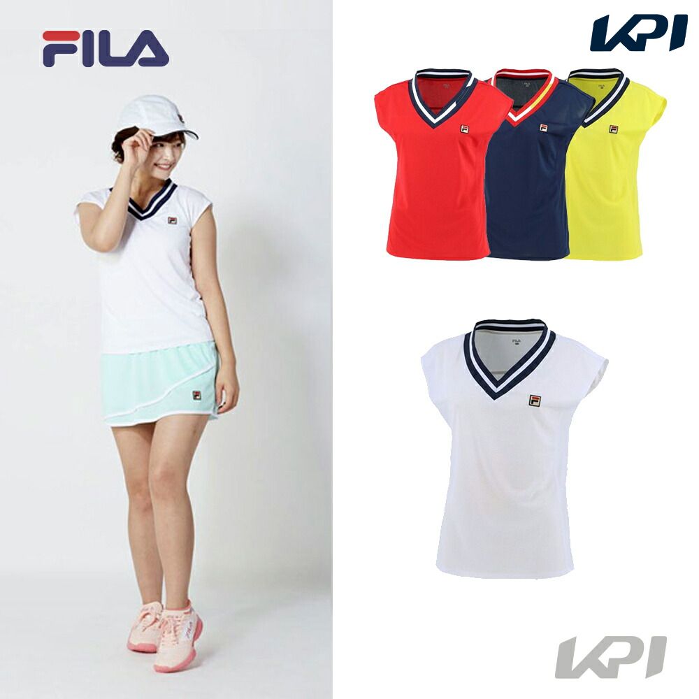 【店内全品エントリーでポイント10倍▲5/1 10時〜】フィラ FILA テニスウェア レディース レディース ノースリーブゲームシャツ VL2288 2021SS