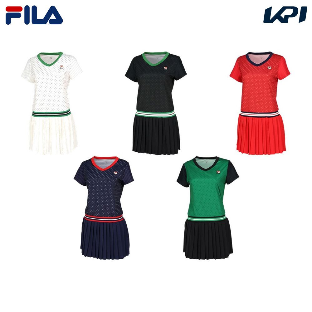 【全品10％OFFクーポン▼】フィラ FILA テニスウェア レディース ワンピース VL2717 2023FW