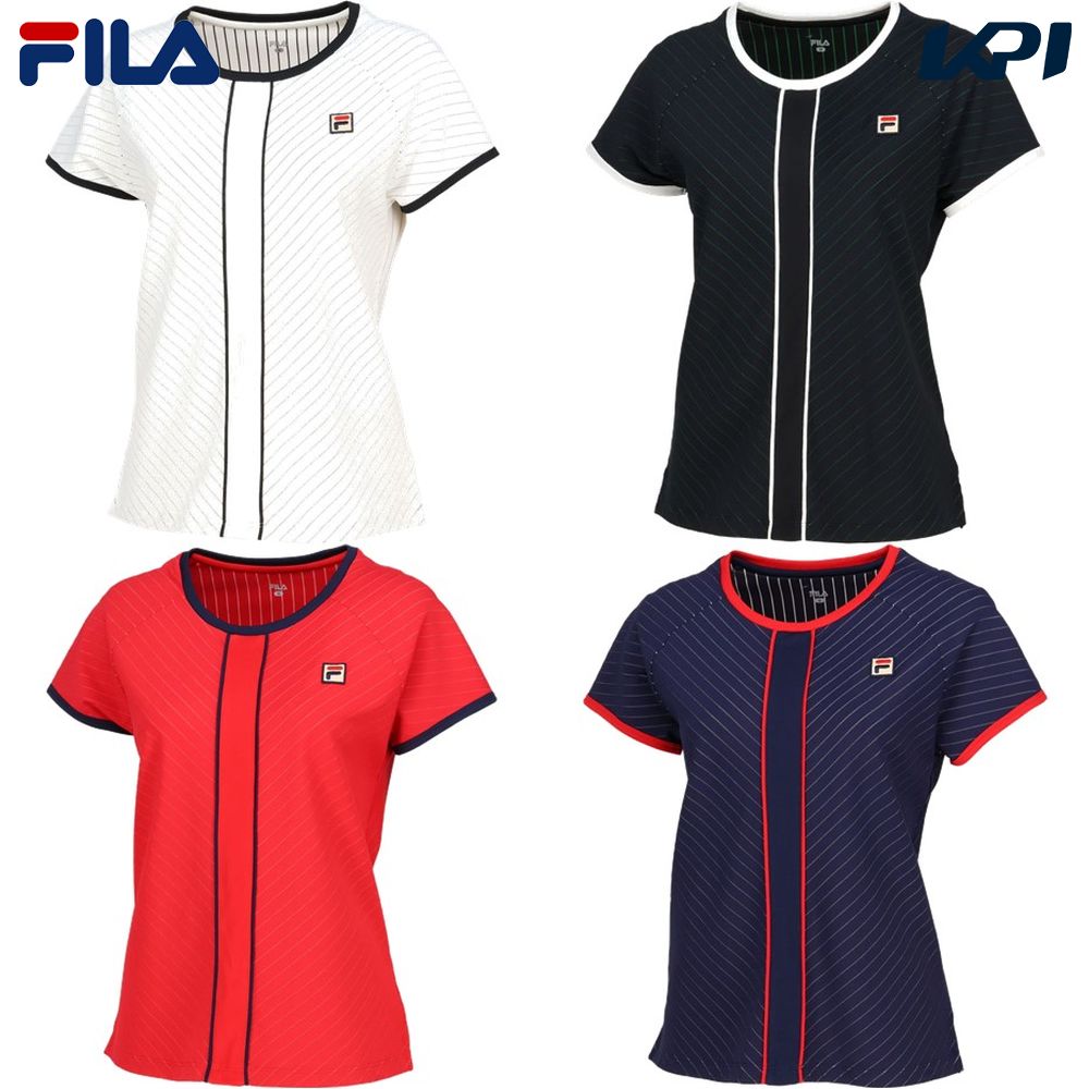 【全品10％OFFクーポン▼】フィラ FILA テニスウェア レディース ゲームシャツ VL2720 2023FW