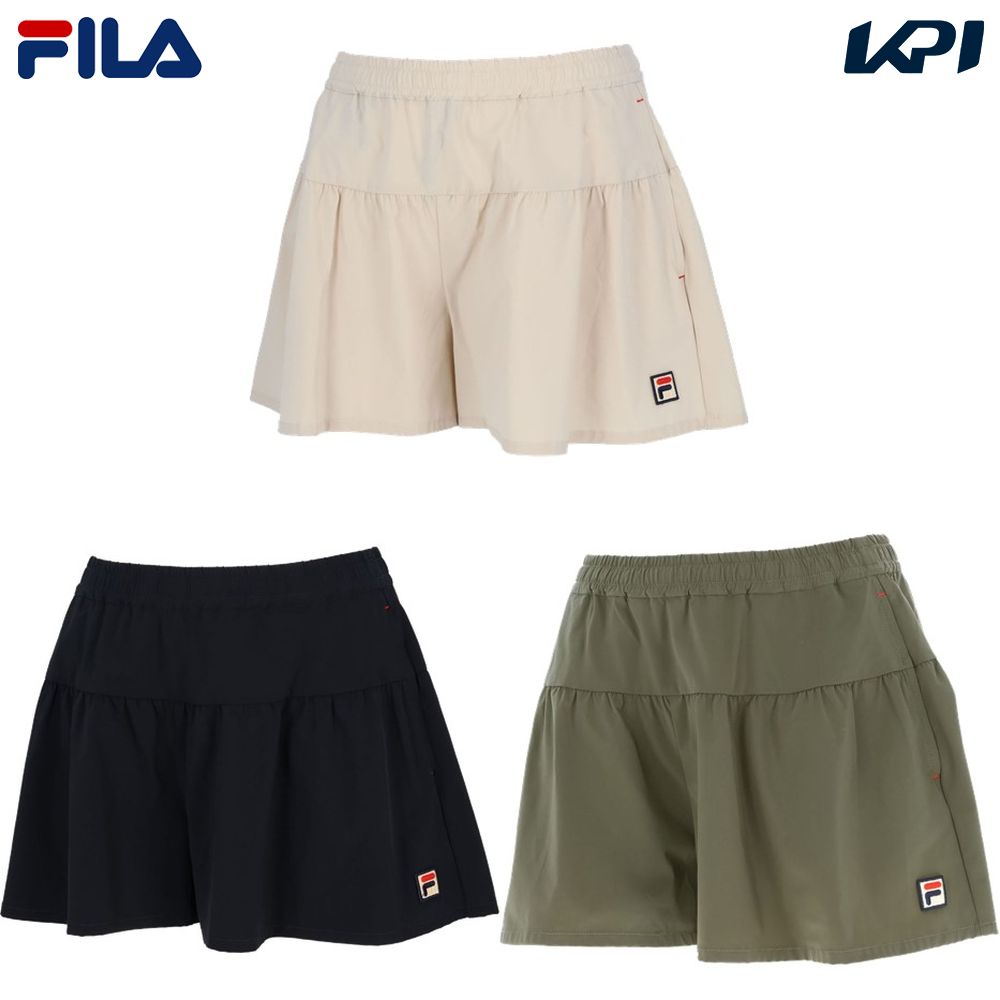 【全品10％OFFクーポン】フィラ FILA テニスウェア レディース キュロットパンツ VL2726 2023FW 9月上旬発売予定※予約のサムネイル