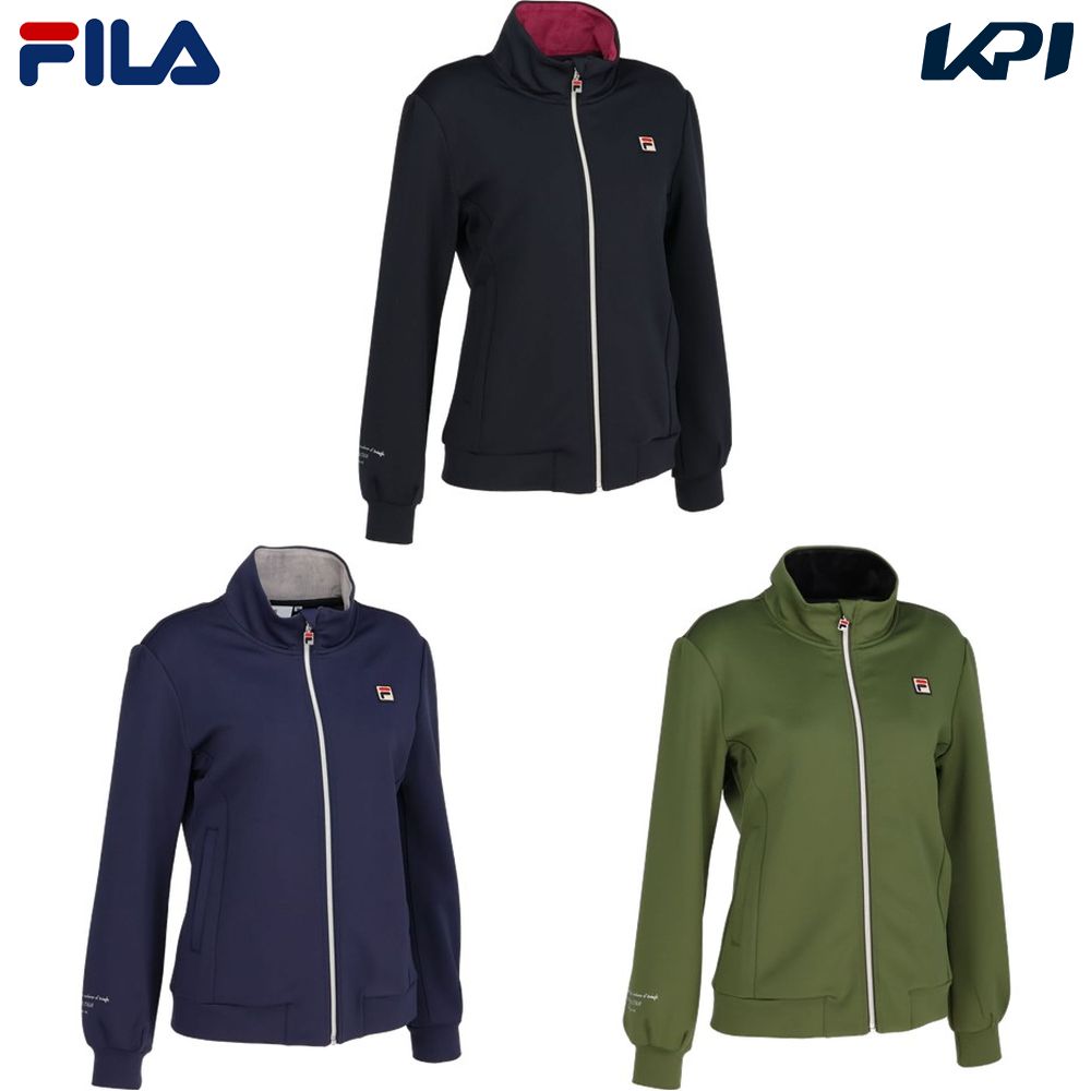 フィラ アウトドアジャケット レディース 【全品10％OFFクーポン▼】フィラ FILA テニスウェア レディース トラックジャケット VL2733 2023FW