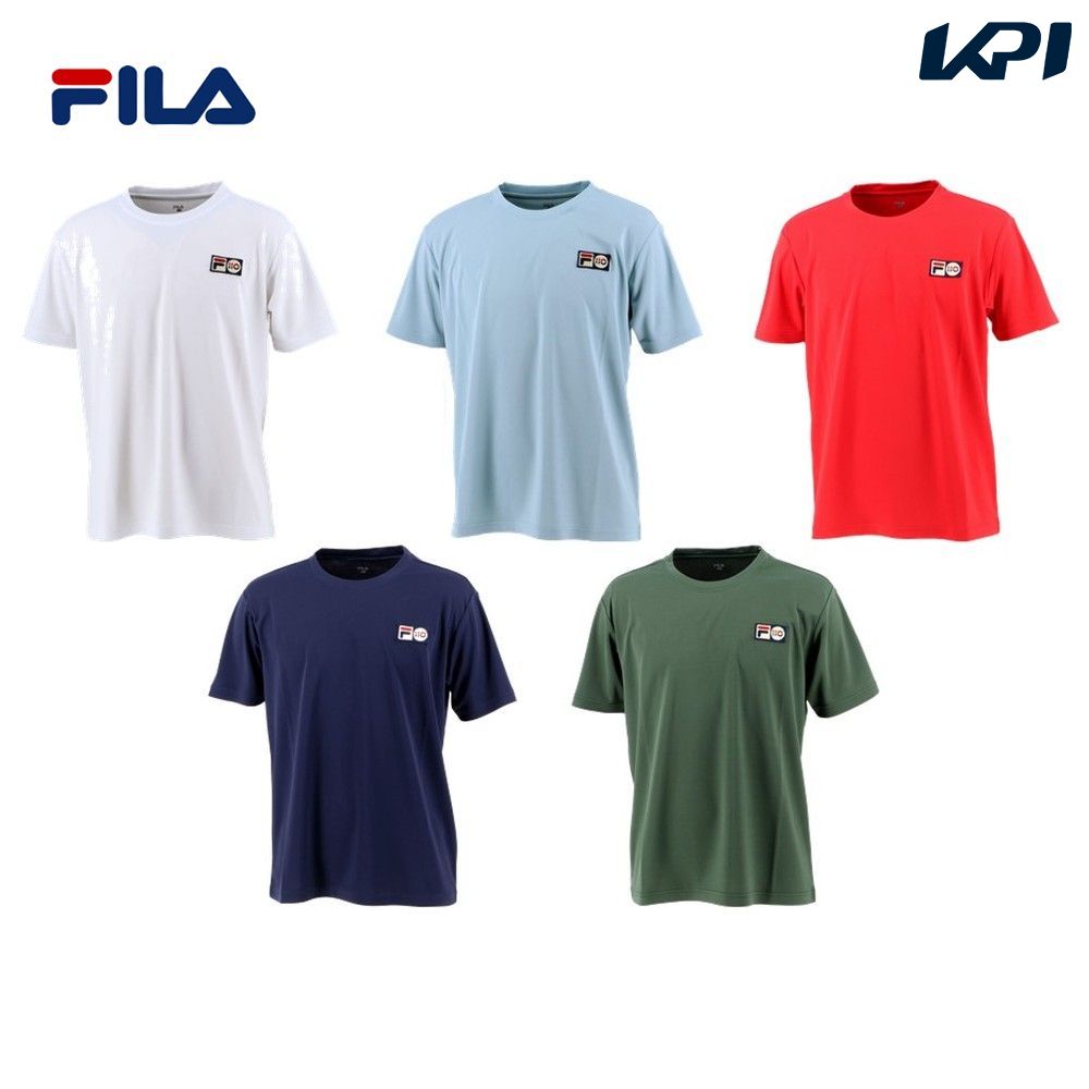 「あす楽対応」フィラ FILA テニスウェア メンズ 110 ロゴTシャツ 110周年モデル VM5528 2021SS『即日出荷』