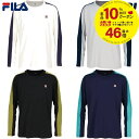 【全品10％OFFクーポン 】フィラ FILA テニスウェア メンズ ロングスリーブシャツ VM5626 2023FW