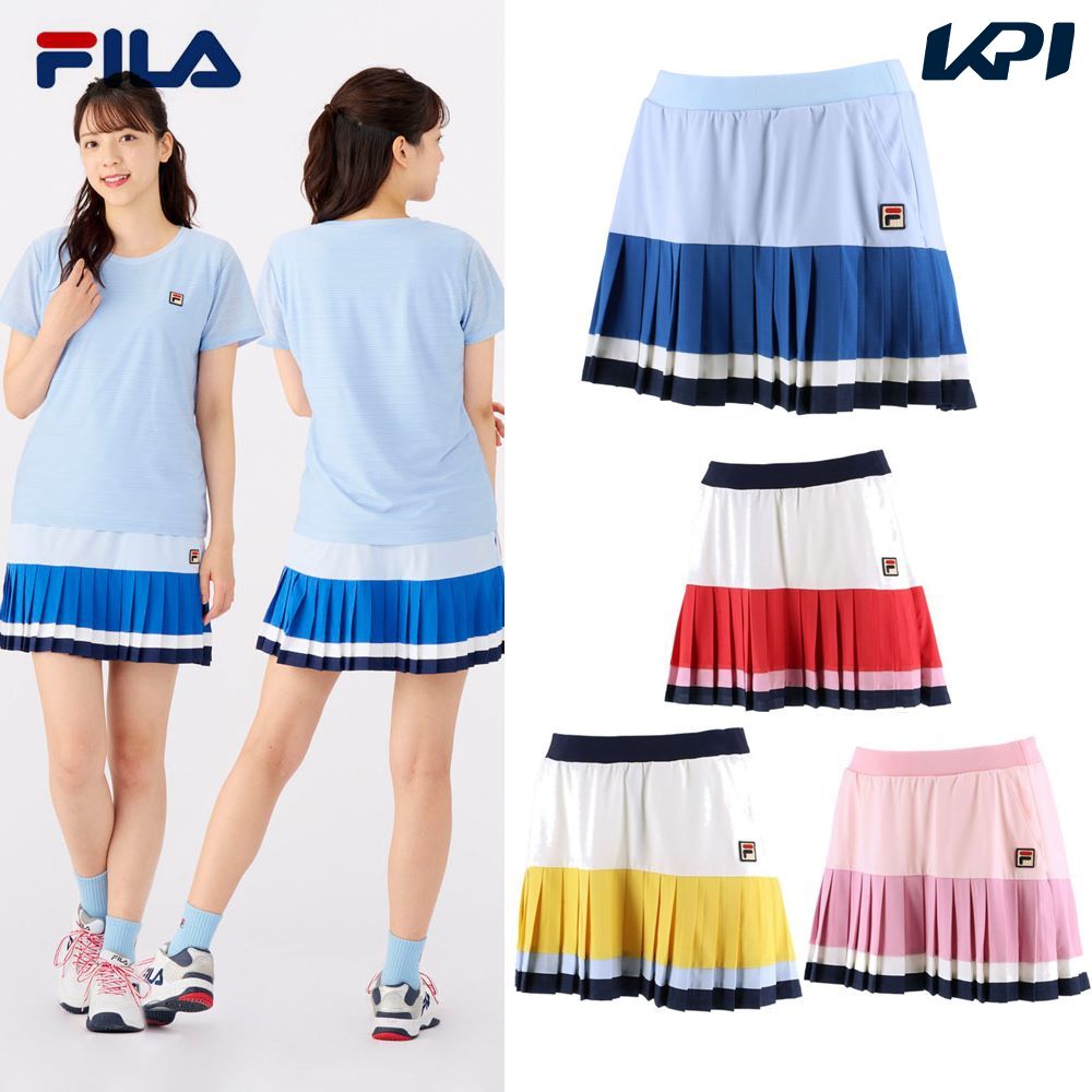 【全品10％OFFクーポン▼〜8/18】「あす楽対応」フィラ FILA テニスウェア レディース スコート VL2455 2022SS『即日出荷』