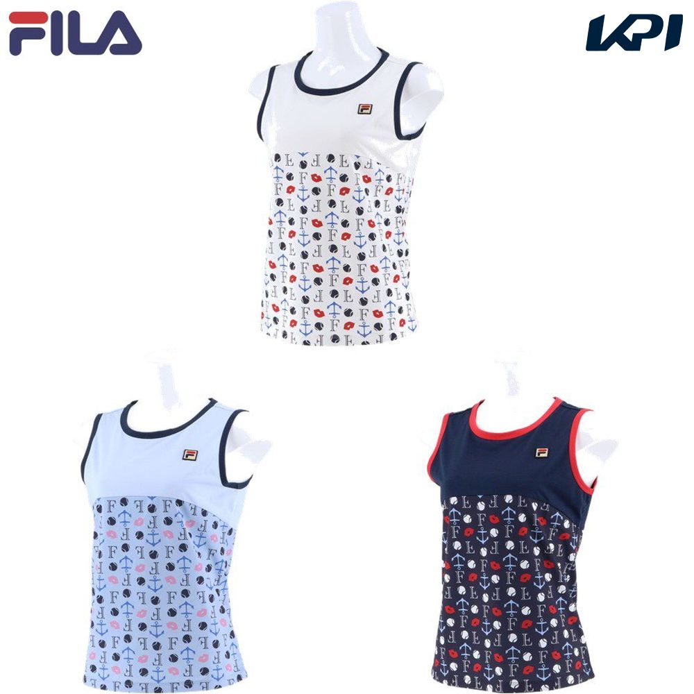 【全品10％OFFクーポン▼】「あす楽対応」フィラ FILA テニスウェア レディース ゲームシャツ VL2489 2022SS『即日出荷』