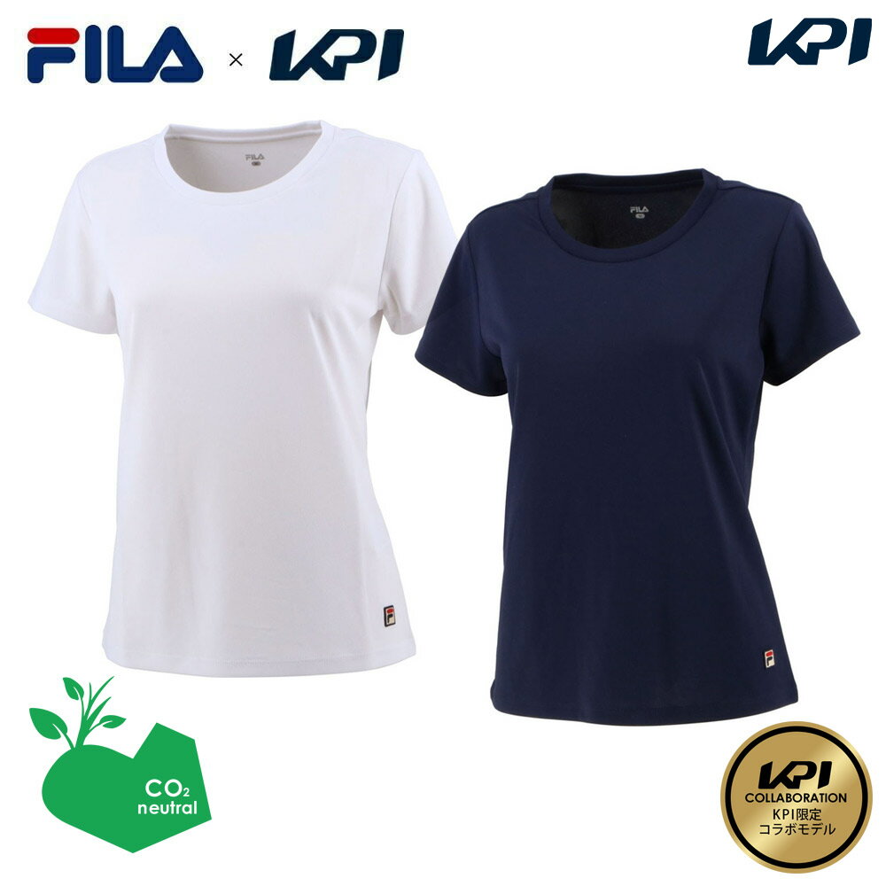 【全品10%OFFクーポン▼〜9/5】「あす楽対応」フィラ FILA テニスウェア レディース FILA×KPI コラボデザイン Tシャツ VL2499 2022SS『即日出荷』【KPI限定】