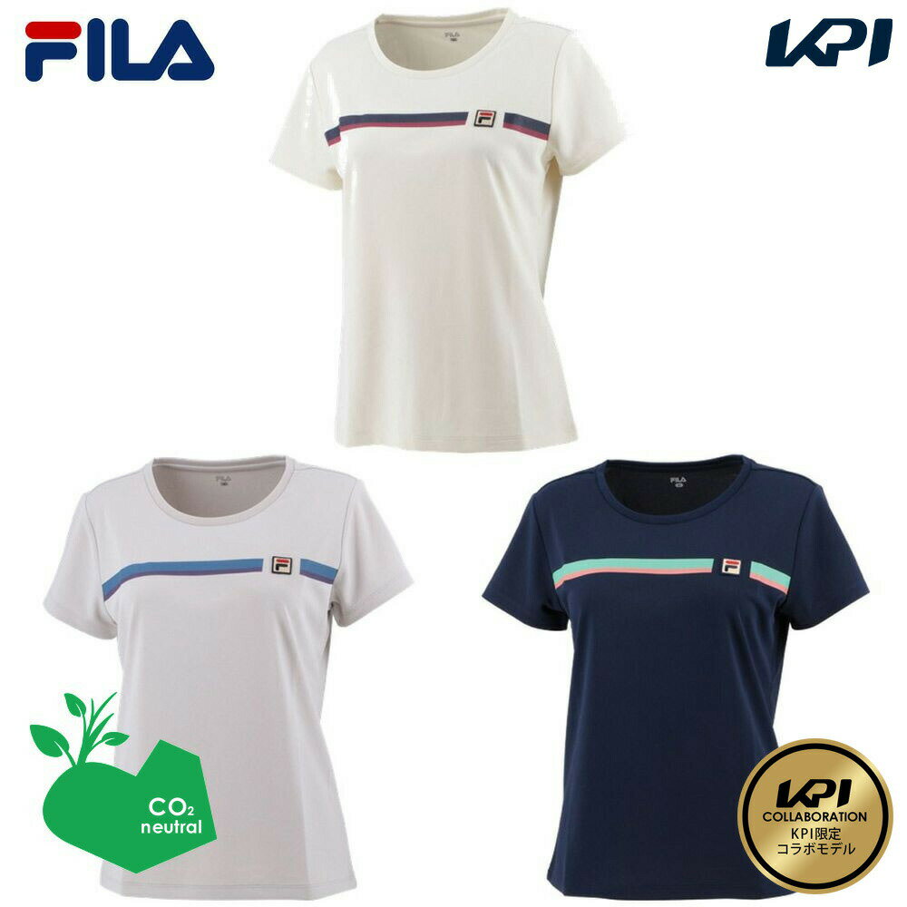 「あす楽対応」【別注数量限定】【SDGsプロジェクト】フィラ FILA テニスウェア レディース ゲームシャツ KPI限定コラボモデル VL2571 2022FW【KPI限定】 『即日出荷』のサムネイル