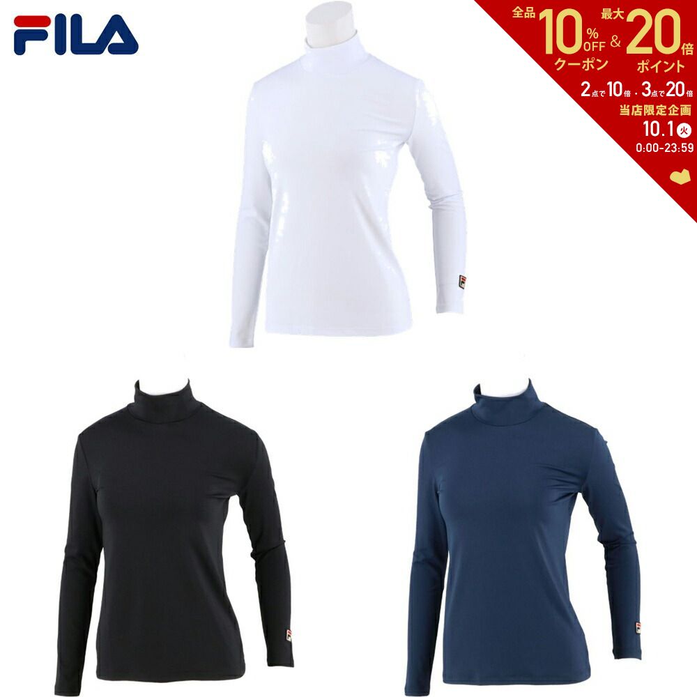 【全品10％OFFクーポン▼】フィラ FILA テニスウェア レディース ウィメンズ ハイネックロングスリーブシャツ VL8025 2022SS