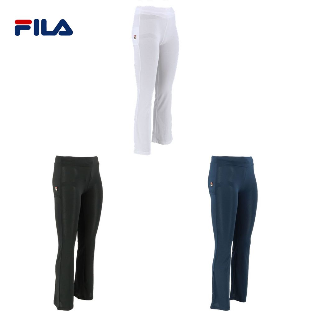 【全品10％OFFクーポン▼】フィラ FILA テニスウェア レディース Wメッシュアンダーロングパンツ VL8031 2022SS