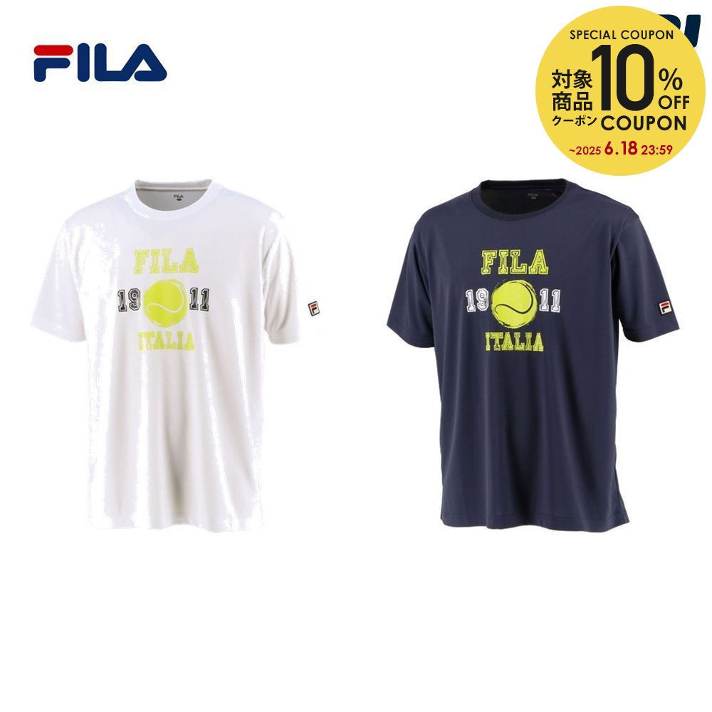 【全品10%OFFクーポン〜8/23】フィラ FILA テニスウェア メンズ グラフィックTシャツ VM5569 2022SS