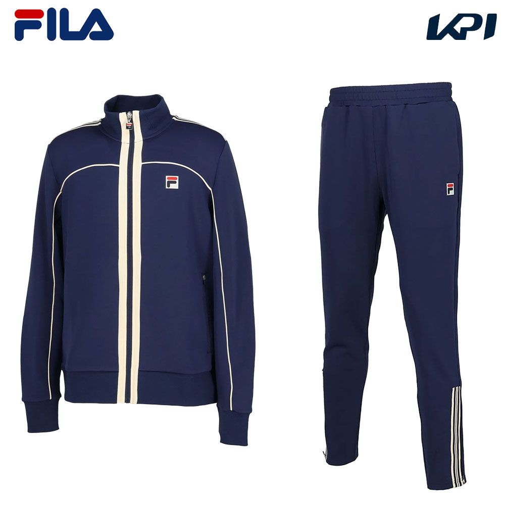 メンズウエア 【全品10％OFFクーポン▼】「あす楽対応」フィラ FILA テニスウェア メンズ 【上下セット】トラックジャケット FBM5055＋パンツFBM5056 KPI限定モデル FBM5055-FBM5056 2023FW『即日出荷』