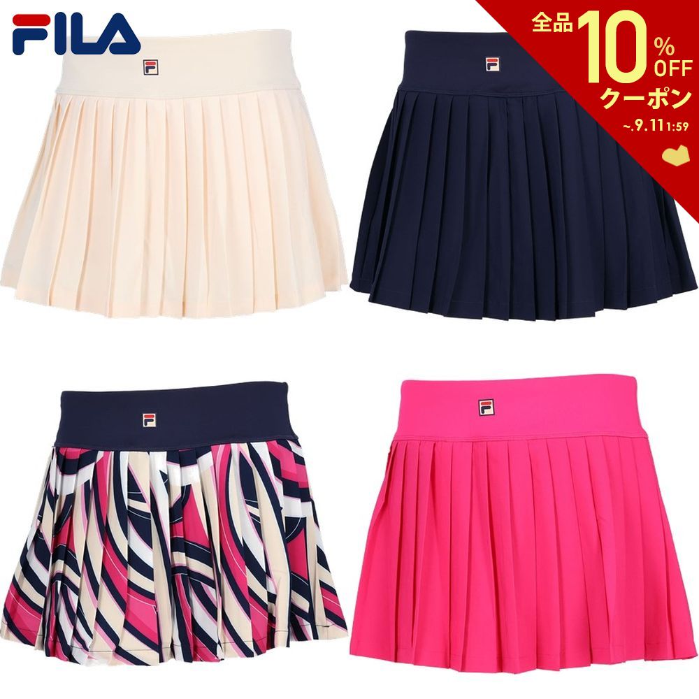 楽天KPI「あす楽対応」フィラ FILA テニスウェア レディース PLEATED MOVEN スコート（インナースパッツ付き） スカート KPI限定モデル FBM5059 2023FW 『即日出荷』