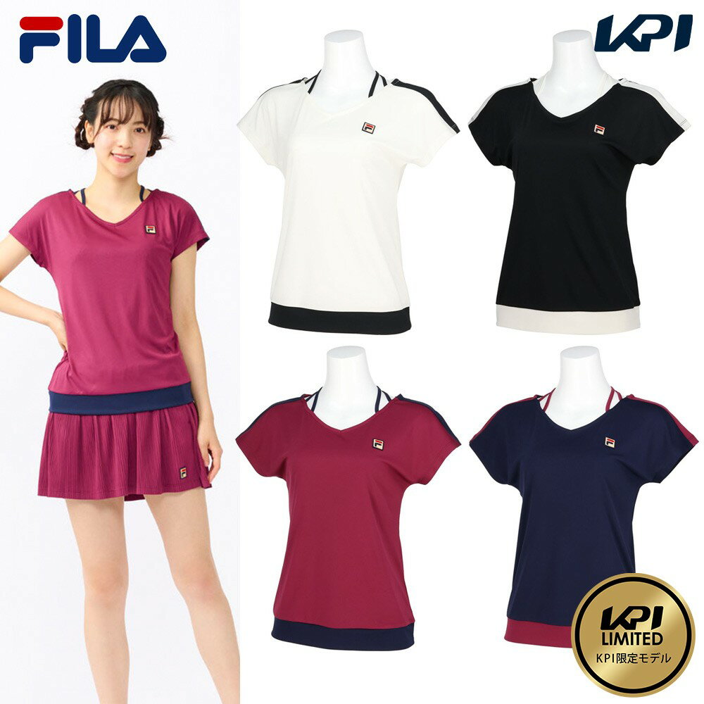 「あす楽対応」フィラ FILA テニスウェア レディース ゲームシャツ KPI限定コラボモデル VL2758 2023FW『即日出荷』