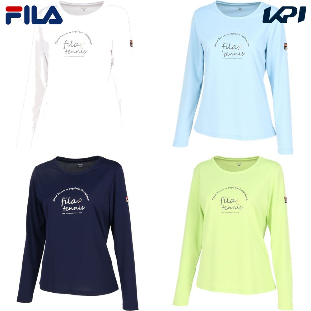 【全品10％OFFクーポン▼】フィラ FILA テニスウェア レディース グラフィック長袖Tシャツ VL2817 2024SS