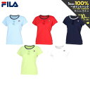 【全品10％OFFクーポン▼】フィラ FILA テニスウェア レディース ゲームシャツ VL2820 2024SS