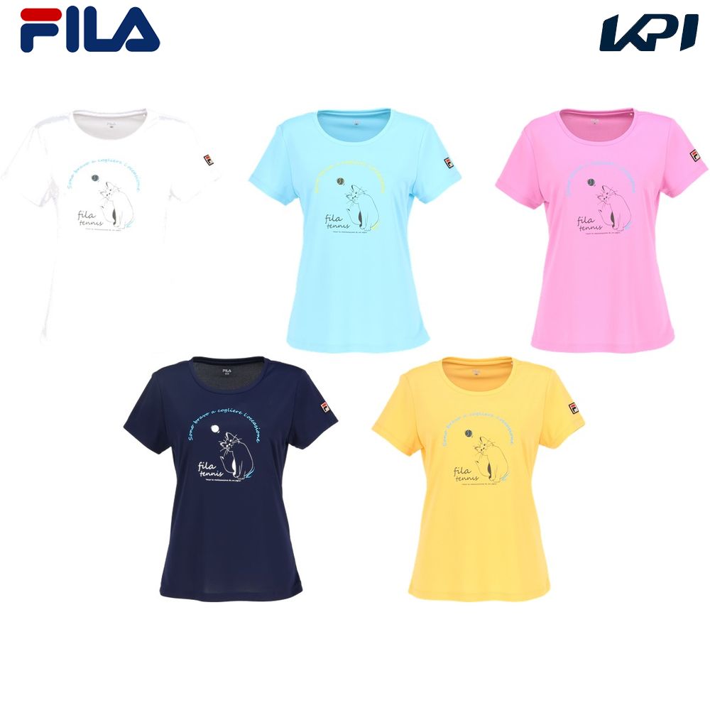 FILA フィラ レディース テニス ウェア テニスウェア 23S/S スコート 小花 エンボス UV 吸水速乾 VL2605