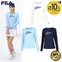 【10%OFFクーポン対象】『即日出荷』フィラ FILA テニスウェア レディース アップリケロングスリーブTシャツ KPI限定モデル VL2891 2024S...