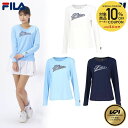 【全品10％OFFクーポン▼】「あす楽対応」フィラ FILA テニスウェア レディース アップリケロングスリーブTシャツ KPI限定コラボモデル VL2891 2024SS 『即日出荷』