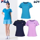 【全品10%OFFクーポン】フィラ FILA テニスウェア レディース ゲームシャツ VL2911 2024FW