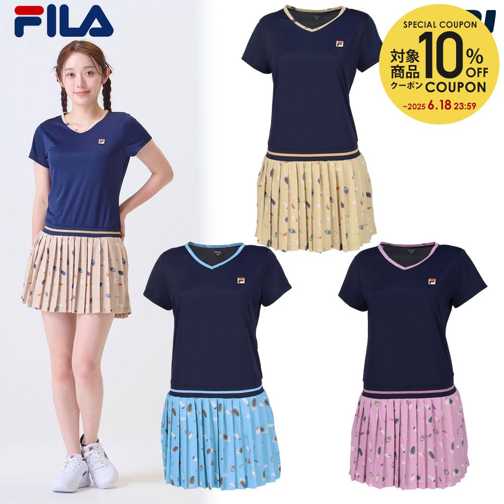 【10％OFFクーポン対象】フィラ FILA テニスウェア レディース ワンピース VL2914 2024FW
