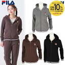 【10%OFFクーポン対象】フィラ FILA テニスウェア レディース フルジップパーカー VL2955 2024FW