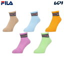 フィラ FILA テニスアクセサリー レディース ライン入リソックス VL9310 2024SS