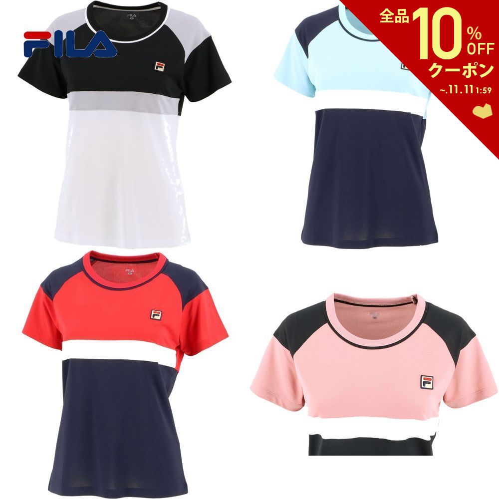 【店内全品エントリーでポイント10倍▲5/1 10時〜】フィラ FILA テニスウェア レディース ゲームシャツ VL2107 2020SS