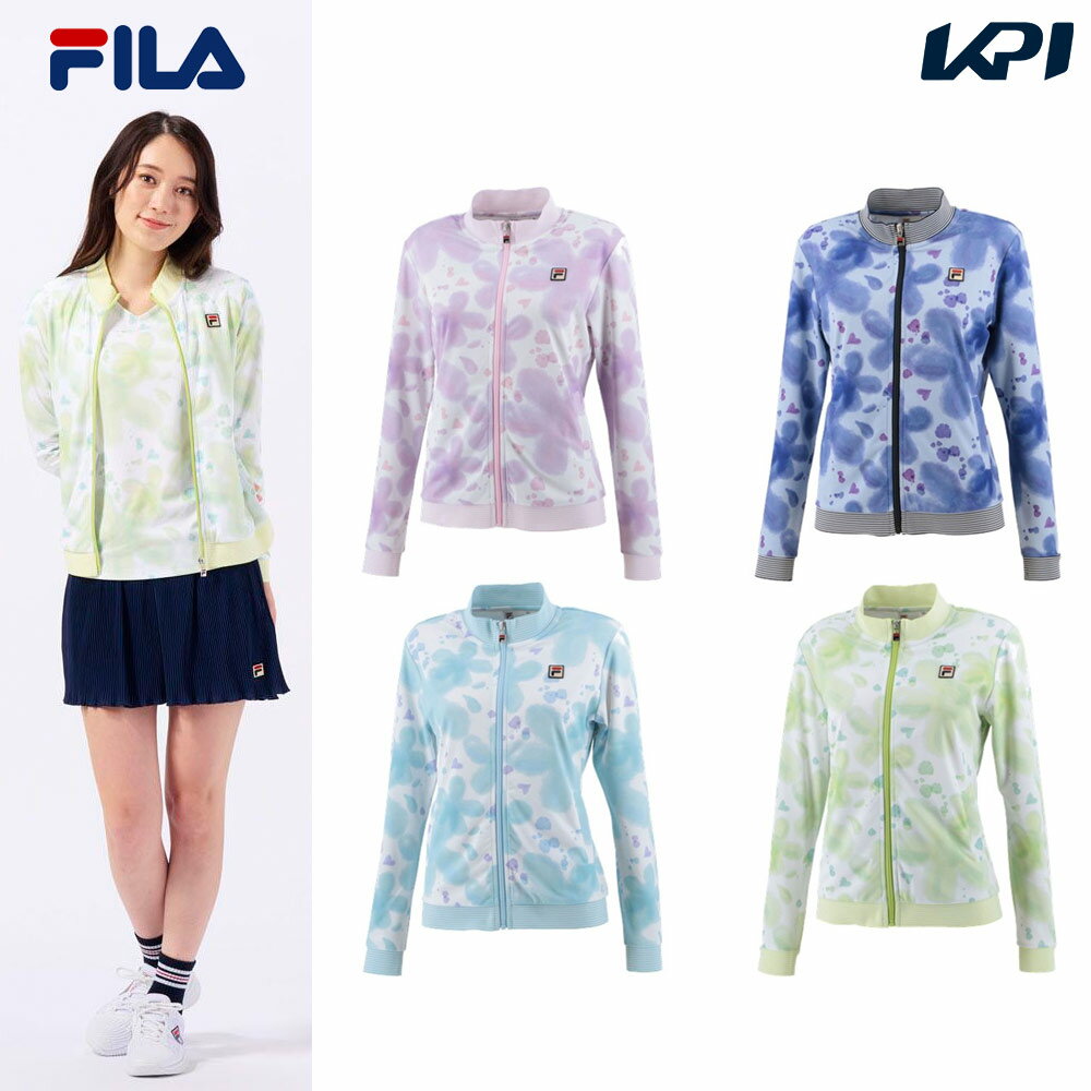 【全品10％OFFクーポン▼】フィラ FILA テニスウェア レディース 総柄ジャケット VL2580 2023SS