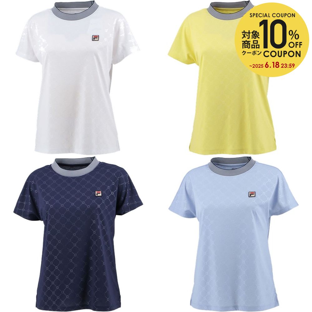 【全品10%OFFクーポン】フィラ FILA テニスウェア レディース ゲームシャツ VL2603 2023SSのサムネイル