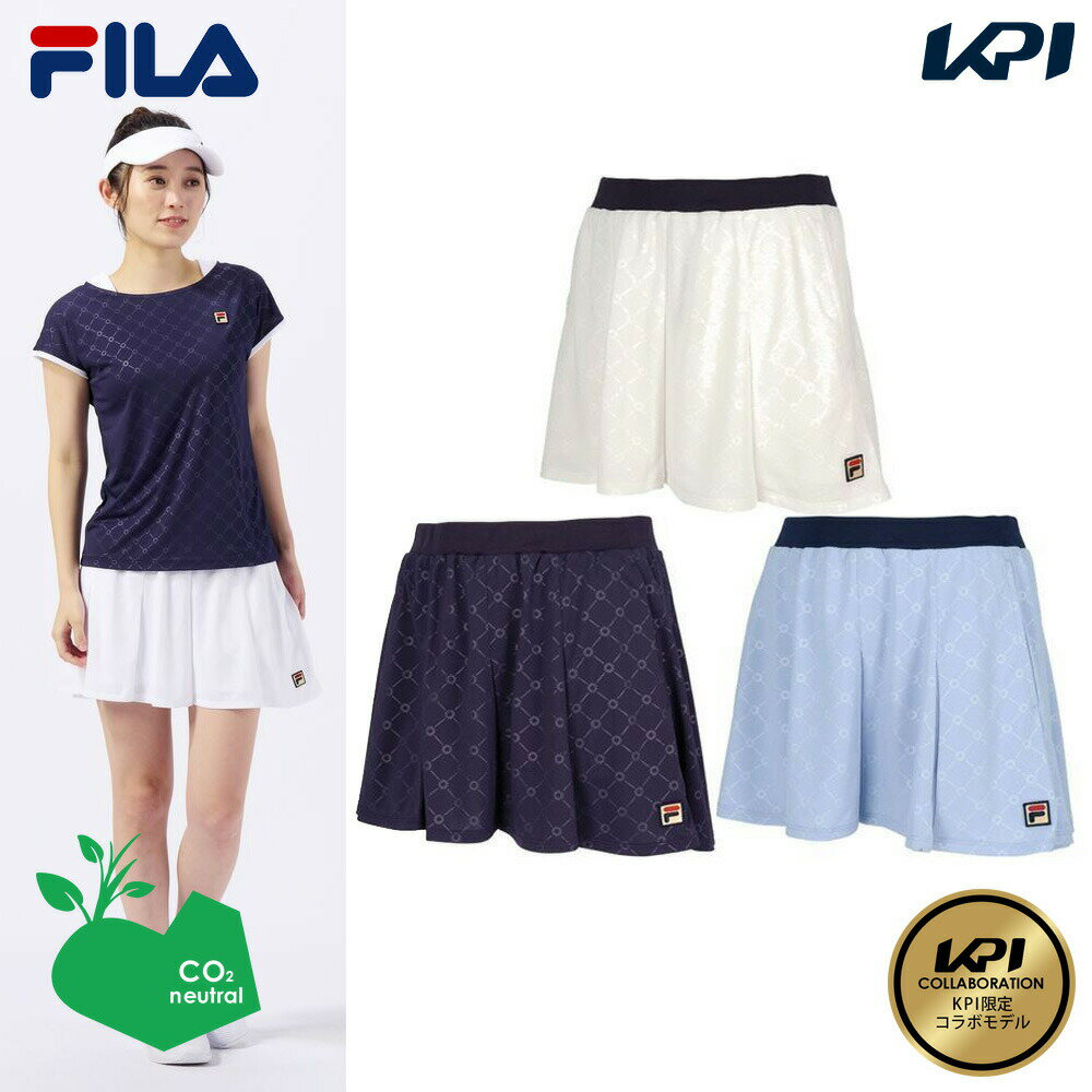 あす楽対応 【別注数量限定】【SDGsプロジェクト】フィラ FILA テニスウェア レディース スコート KPI限定コラボモデル VL2676 2023SS 即日出荷 【タイムセール】