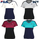 【全品10％OFFクーポン▼】フィラ FILA テニスウェア レディース ゲームシャツ VL2707 2023FW