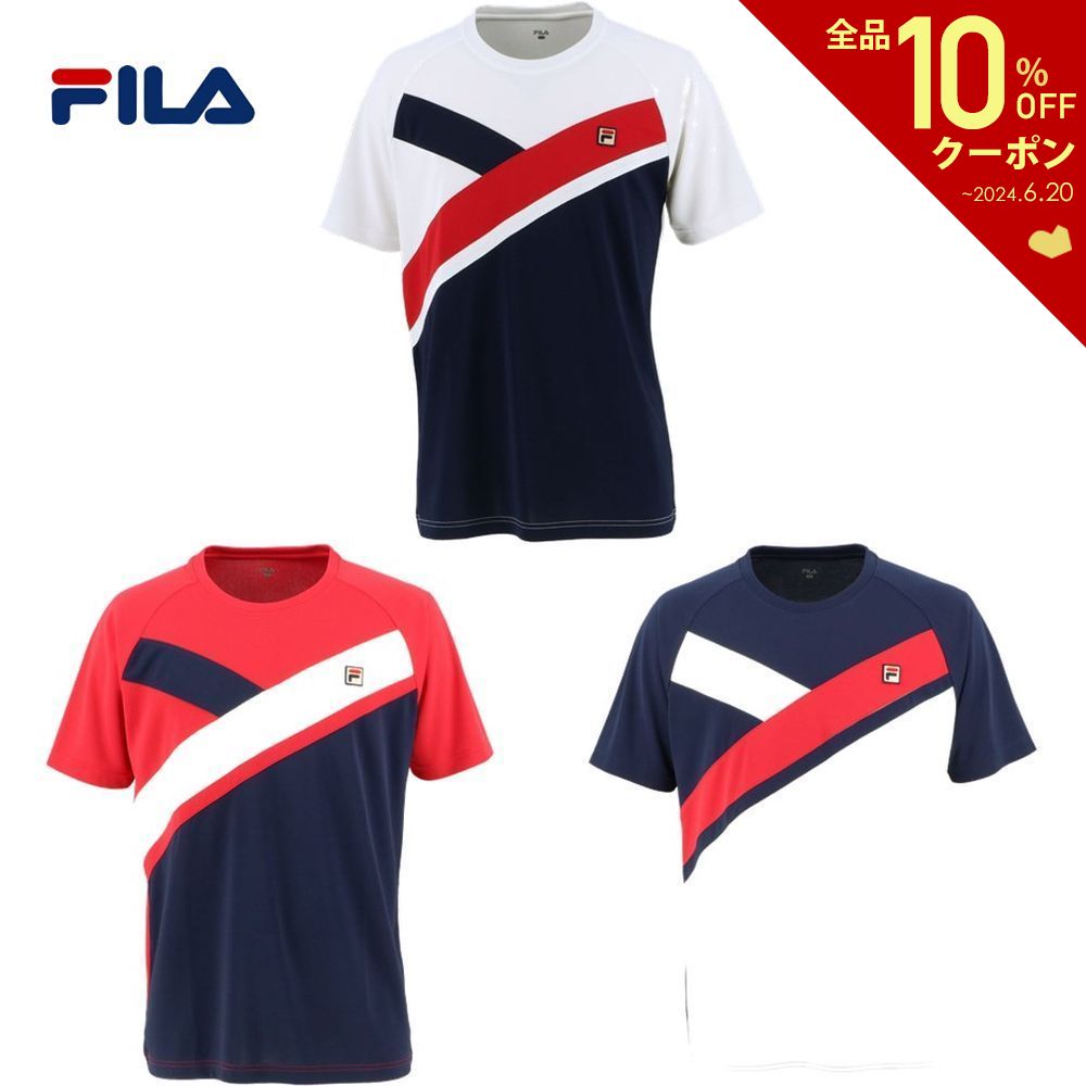 【全品10％OFFクーポン対象】フィラ FILA テニスウェア メンズ メンズ ゲームシャツ VM5479 2020SS [ポスト投函便対応]