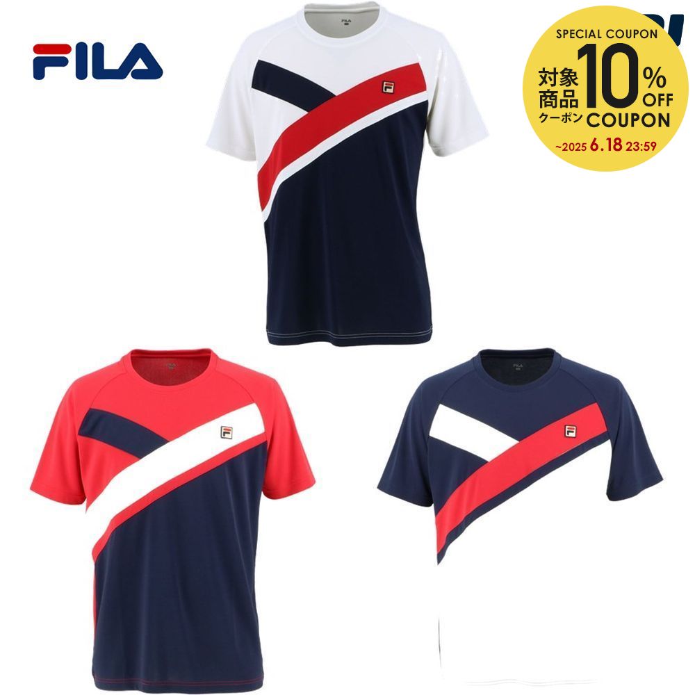 【全品10％OFFクーポン対象】フィラ FILA テニスウェア メンズ メンズ ゲームシャツ VM5479 2020SS [ポスト投函便対応]