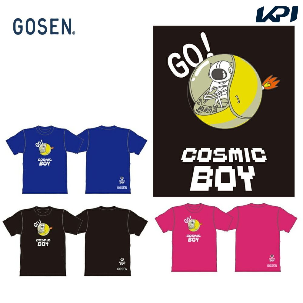 【全品10％OFFクーポン▼】「ポスト投函便で送料無料」ゴーセン GOSEN テニスウェア ユニセックス 2021秋企画 コズミックボーイ テニス Tシャツ CPT07 2021FW【KPIタイムセール】