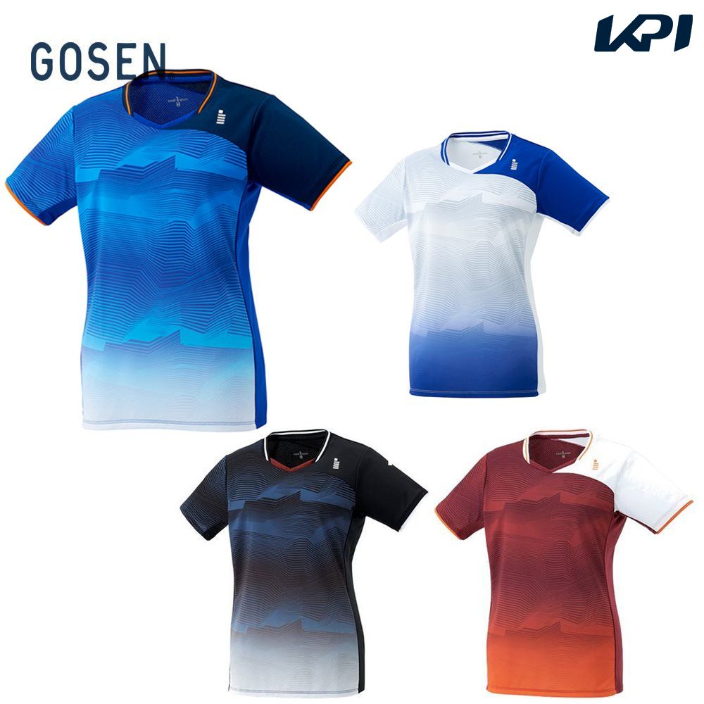 【全品10％OFFクーポン▼】ゴーセン GOSEN テニスウェア レディース レディースゲームシャツ T2147 2021FW