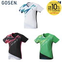 【10%OFFクーポン対象〜7/20】ゴーセン GOSEN テニスウェア レディース ゲームシャツ T2403 2024SS