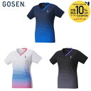 【10%OFFクーポン対象】ゴーセン GOSEN テニスウェア レディース ゲームシャツ T2411 2024SS