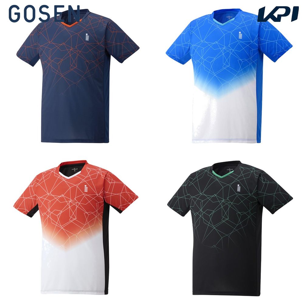 【全品10％OFFクーポン▼】ゴーセン GOSEN テニスウェア ユニセックス ゲームシャツ T2412 2024SS