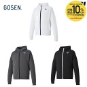 【全品10％OFFクーポン▼】ゴーセン GOSEN テニスウェア ユニセックス 裏起毛ストレッチパーカー W2342 2023FW