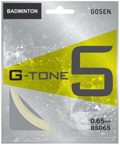 【全品10％OFFクーポン▼】GOSEN（ゴーセン）「G-TONE 5(ジートーンファイブ)BS065」バドミントンストリング（ガット）