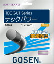 【全品10％OFFクーポン▼】GOSEN（ゴーセン）「テックパワー」SS605 ソフトテニスストリング（ガット）