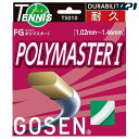 【全品10％OFFクーポン▼】「あす楽対応」「■5張セット」GOSEN（ゴーセン）「エフジー ポリマスター1(FG POLYMASTER I)(TS010)」硬式テニスストリング（ガット）『即日出荷』【タイムセール08】