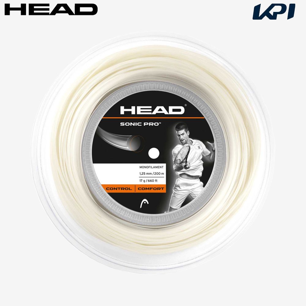 【10％OFFクーポン対象】ヘッド HEAD テニスガット・ストリング Sonic Pro Reel 200mロール 281128-WH