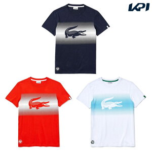 【全品10％OFFクーポン〜1/16】「あす楽対応」ラコステ LACOSTE テニスウェア メンズ ROLAND GARROS グラーデーションワニロゴTシャツ TH3616L FW 『即日出荷』【エントリー特典対象】