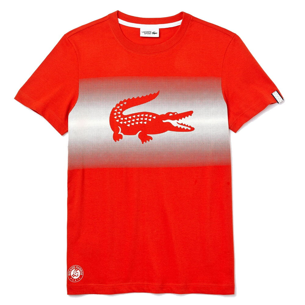 【全品10%OFFクーポン▼〜9/5】「あす楽対応」ラコステ LACOSTE テニスウェア メンズ ROLAND GARROS グラーデーションワニロゴTシャツ TH3616L FW 『即日出荷』