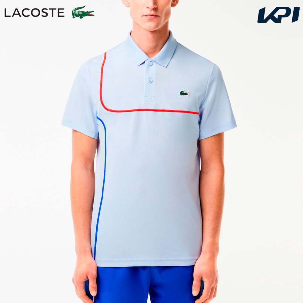 「あす楽対応」ラコステ LACOSTE テニスウェア メンズ アシンメトリーウルトラドライポロシャツ DH7362-99-IR6 2024S…